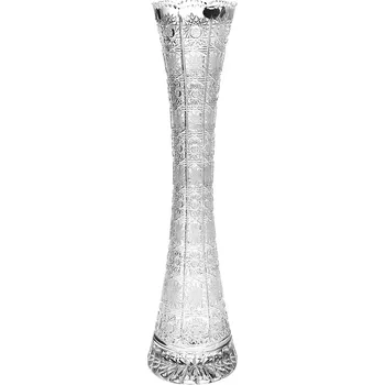 Váza Bohemia Crystal Broušená váza kost 80303/500mm. Bohatý brus Klasik.