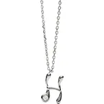 PDPAOLA Stříbrný náhrdelník písmeno "H" Initial CO02-B81-U (řetízek, přívěsek) + 2 měsíce na vrácení zboží