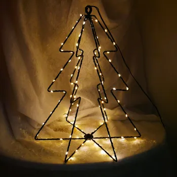 Vánoční dekorace marka niezdefiniowana VÁNOČNÍ OZDOBY - STROMEČEK LED 30 CM 95 L TEPLOBÍLÝ NA BATERIE *0313