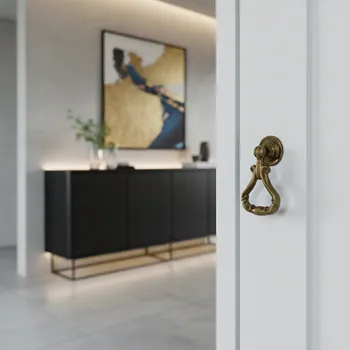 Nábytkové kování Interex design Rustikální úchytka knopka CORTINA / Staromosaz