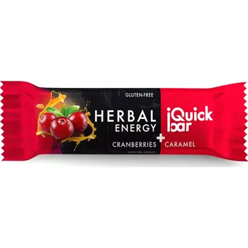 Tyčinka iQuick bar - brusinka + karamel GID-60886