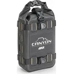 GRT730 malá vodotěsná brašna GIVI na sedlo nebo do padáků, černá, 3 litry, řada CANYON