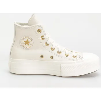 Dámská běžecká obuv Converse Chuck Taylor All Star Lift Hi (egret/egret/gold) 39, béžová
