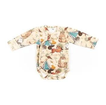 BABY 01390 Body niemowlęce dł rękaw Boho Boy 56/62