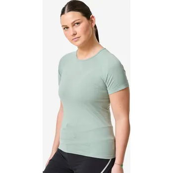 Pánské tričko KIPRUN Dámské běžecké bezešvé tričko Run 500 Comfort M ZELENÁ