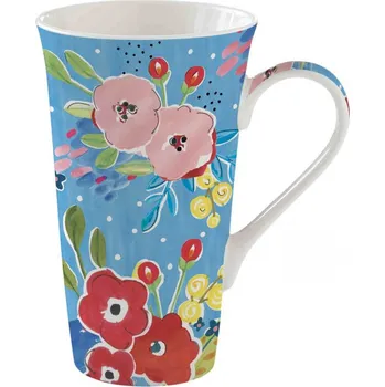 Easy Life, Itálie Easy Life - Porcelánový hrnek velký En Plein Air VLČÍ MÁK v dárkové krabičce - 600 ml