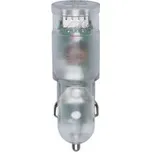 Riva Power 4223 TD1 duální automobilový adaptér 3,4A/2xUSB, transparentní + micro USB kabel