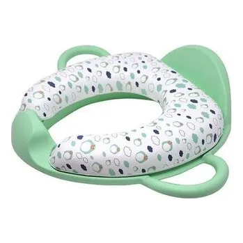 Nočník Miękka nakładka na sedes z uchwytami Seledynowa 18m+ POUPY