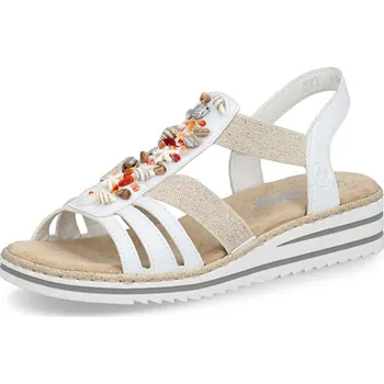 Dámská obuv Dámské sandály RIEKER V0656-80 bílá S6 42