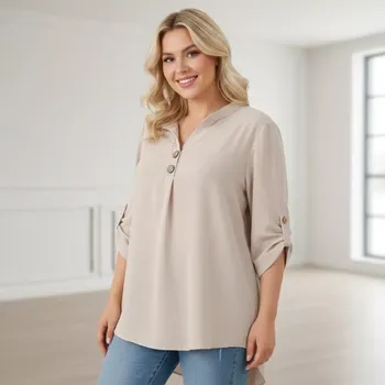 Dámská tunika Dámská tunika Týna barva béžová L1778