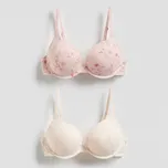 Reserved - Sada 2 podprsenek super push-up - pastelově růžová - 738HQ-03X - 738HQ-03X-75C