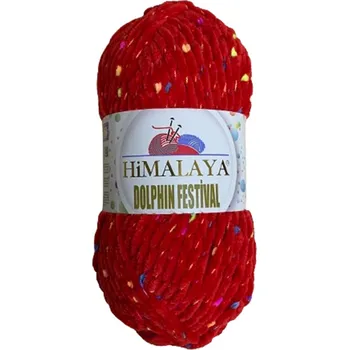 Himalaya Příze Dolphin festival 81118 červená