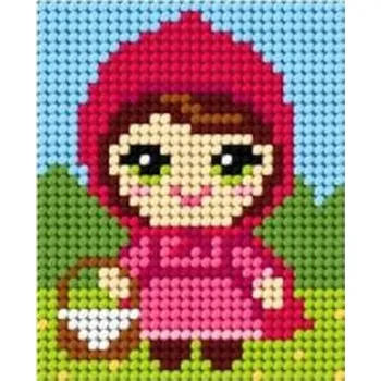 Set školních potřeb Haft. Moje pierwsze wyszywanie - Czerwony kapturek