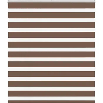 Roleta Zebra roleta hnědá 125x150 cm šířka látky 120,9 cm polyester