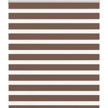 Roleta Zebra roleta hnědá 130x150 cm šířka látky 125,9 cm polyester