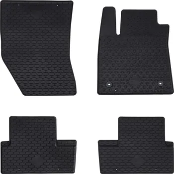 Autodoplněk Autokoberec 4 pcs Černá vhodné pro Renault MEGANE IV 2016- Guma