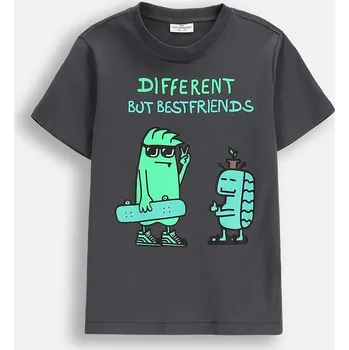 Dětské bavlněné tričko Coccodrillo WC6143210VBA šedá 90X, vel. 134