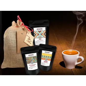 Káva BotaCoffee Degustační sada - Pytel káv na espresso