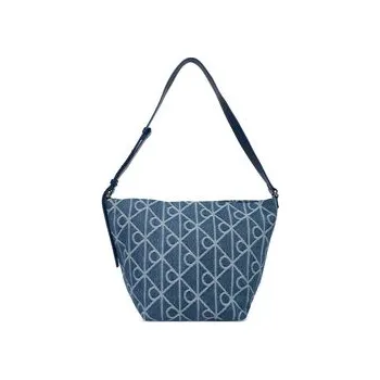 Kabelka Kabelka Calvin Klein Emblem Aop Denim Bucket LV04F3432G Modrá OS