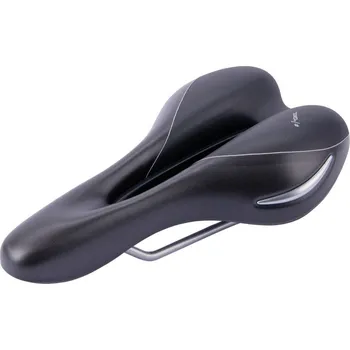 Sedlo na kolo Contec Saddle Elliptic+ 07266091 MTB/Sport unisex 160 × 278 mm černé/stříbrné