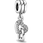 Pandora Stříbrný přívěsek Propletená srdce 791242CZ + 2 měsíce na vrácení zboží