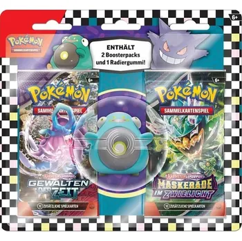 Puzzle Karetní hra Pokémon Trading: Back-to-School Eraser Blister – Wampitz (1 guma a 2 booster balíčky)