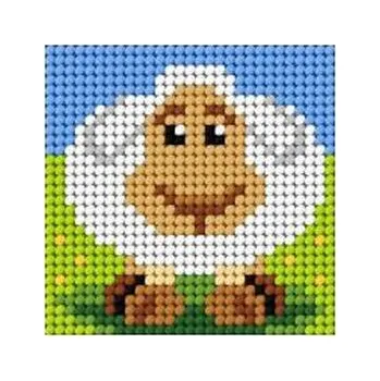 Set školních potřeb Haft. Moje pierwsze wyszywanie - Owieczka