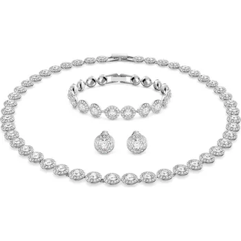 Náramek Swarovski Luxusní sada šperků s krystaly Angelic 5367853 (náušnice, náramek, náhrdelník) + 2 měsíce na vrácení zboží