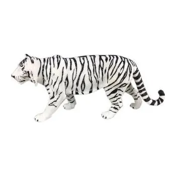 plyšák D - Figurka Tygr indický bílý 16 cm