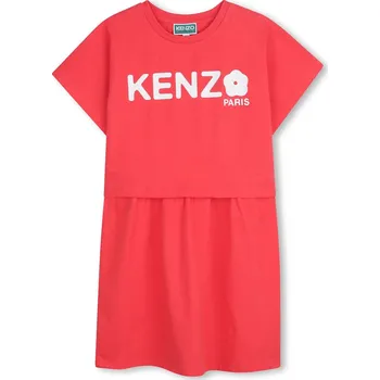 Dámské šaty Dětské bavlněné šaty Kenzo Kids K61662.86.108 červená 29X, vel. 94