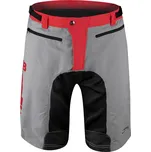 Volné kraťasy FORCE MTB-11 s odnímatelnou vložkou šedé XS