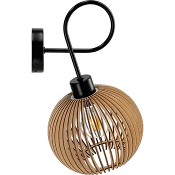 LED stropní lampa LOFT Wraparound 1xE27 dřevěná