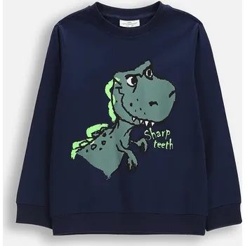 Bavlněné tričko s dlouhým rukávem Coccodrillo WC6143103VBA modrá 95X, vel. 122