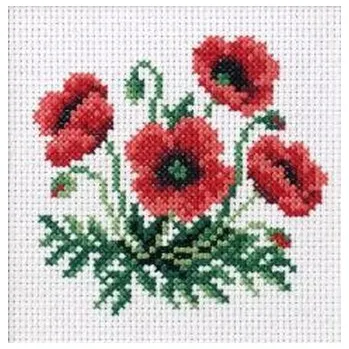 Set školních potřeb Haft krzyżykowy - Maki