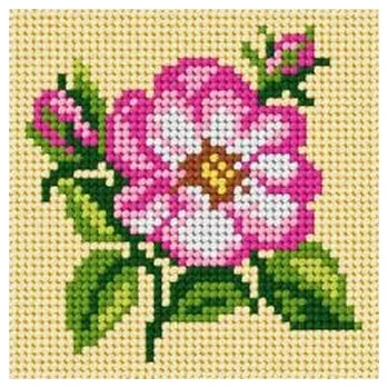 Set školních potřeb Haft. Moje pierwsze wyszywanie - Kwiat jabłoni