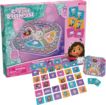 Desková hra Spin Master Gábinin Kouzelný Domek Pop Up Člověče nezlob se + pexeso