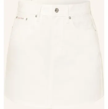Oblečení a móda Calvin Klein Jeans Dámská Džínová Sukně, bílá, 36