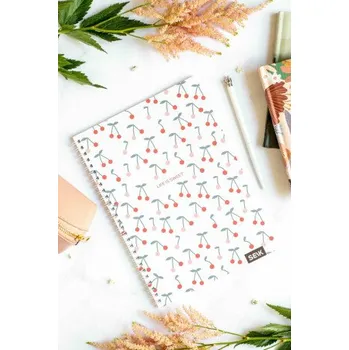 Blok Zápisník Spirálový - Třešně