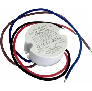 Napájecí zdroj pro osvětlení Napájecí zdroj pro LED 12V DC 20W 1,67A pro krabici FI 60, hermetický, IP67