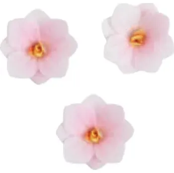 Jedlá dekorace na dort Dekorace oplatková - Hortenzie růžová stínovaná 3 ks