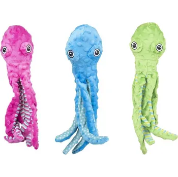 Hračka pro psa Flamingo Chobotnice plyšová 35 cm mix barev