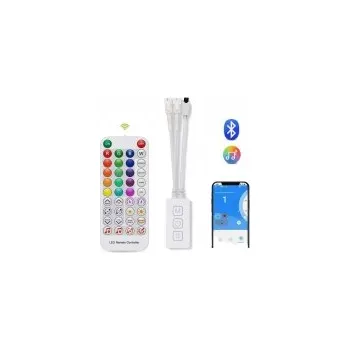 LED osvětlení Bluetooth hudební ovladač digitálních RGB LED pásků SP611E, WS2811,2812B, 600 pixelů