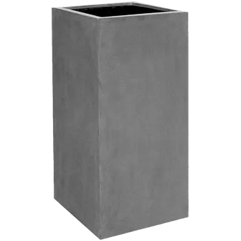Květináč Moderní květináč Fiberstone Bouvy Grey matný 50x50x100cm