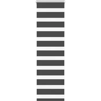 Roleta Zebra roleta černá 50x100 cm šířka látky 45,9 cm polyester