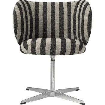 Židle Rico, Swivel, Louisiana, Sand / Black – Ferm Living