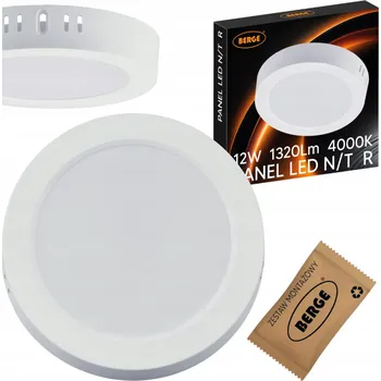 LED stropní svítidlo pro přisazenou montáž 12W 1320lm 4000K neutrální bílá kruh