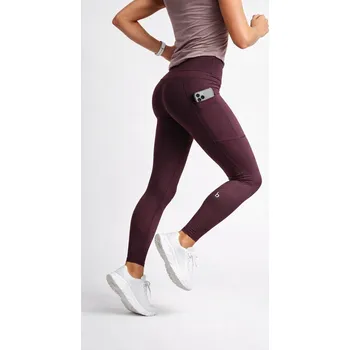 Dámské legíny Legíny bjež pocket ELITE ALL BROWNRED velikost L