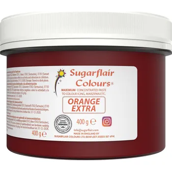 Potravinářské barvivo SUGARFLAIR Orange extra 400 g (oranžová)