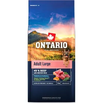 Ontario Adult Large Beef & Brown Rice 20 kg 2 pytle (2x20 kg)