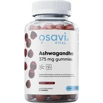 Osavi Ashwagandha Gummies, 375 mg, Třešeň, 90 gumíků